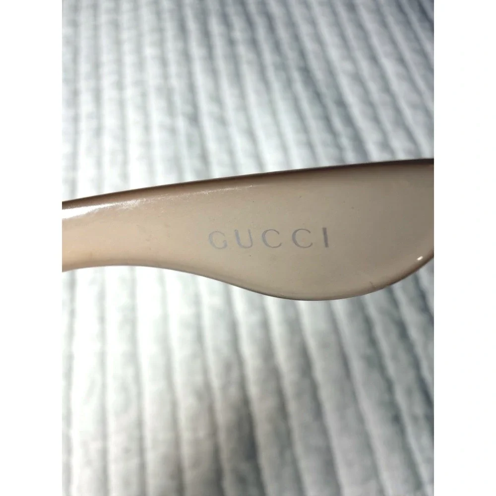 Gucci GG 2961/S Oversized Shield Sunglasses Tan Champagne Made in Italy
